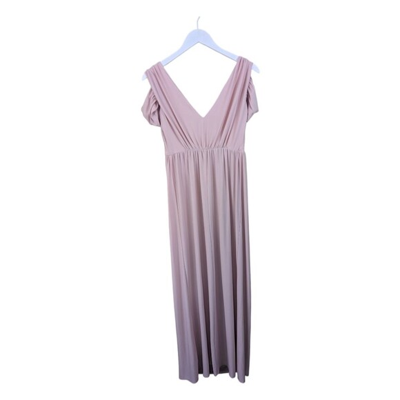 ASOS dress Drape Cold Shoulder Maxi wedding‎ bridesmaid 4 - Picture 3 of 6